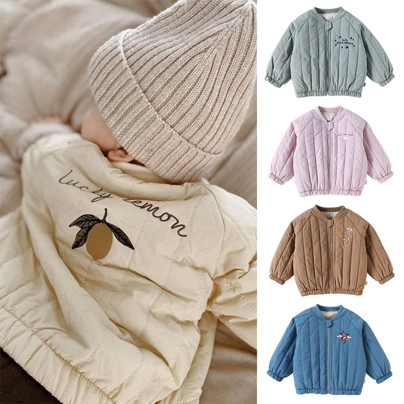

Children's Jacket 2025 Winter New Arrival Printed Cartoon Fashion Thickened Warm Boys Girls Coat Cotton Outdoor Winter Jacket