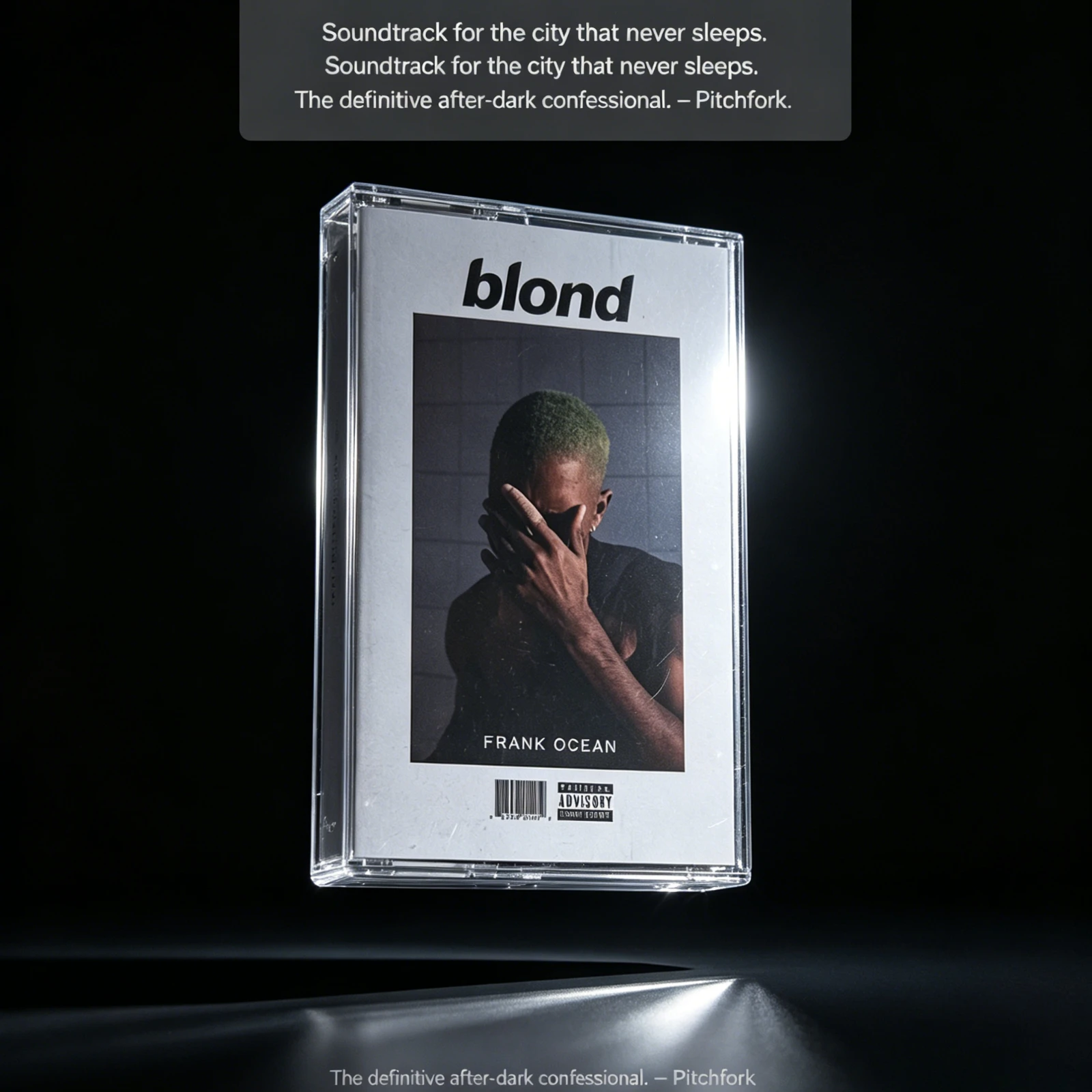 

Frank Ocean Blond Cassette Tape with Lyric & Photo Booklet Transparent Case Retro Collectible Gift for Fans