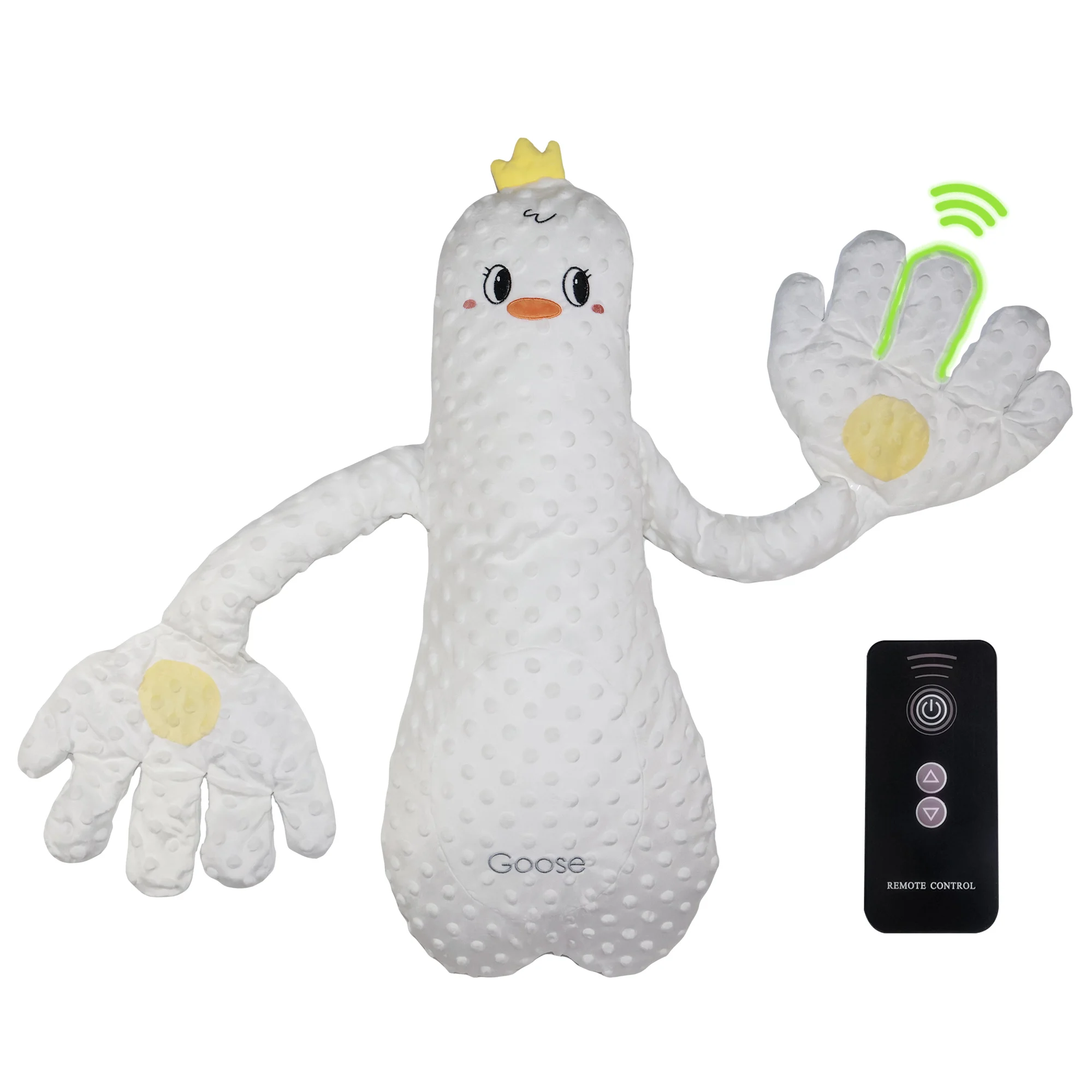 

Милая плюшевая игрушка-гусь в виде мультяшного животного, мягкая кукла для объятий и поглаживания, подарок на день рождения, украшение для вечеринки