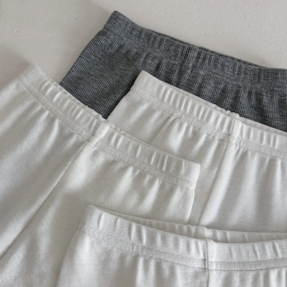 Herbstliche Mädchen-Strickstrumpfhose mit Spitzenrüschen, einfarbig, mit Baumwoll-Einsätzen, weiche, atmungsaktive Kinder-Leggings – Detail 11