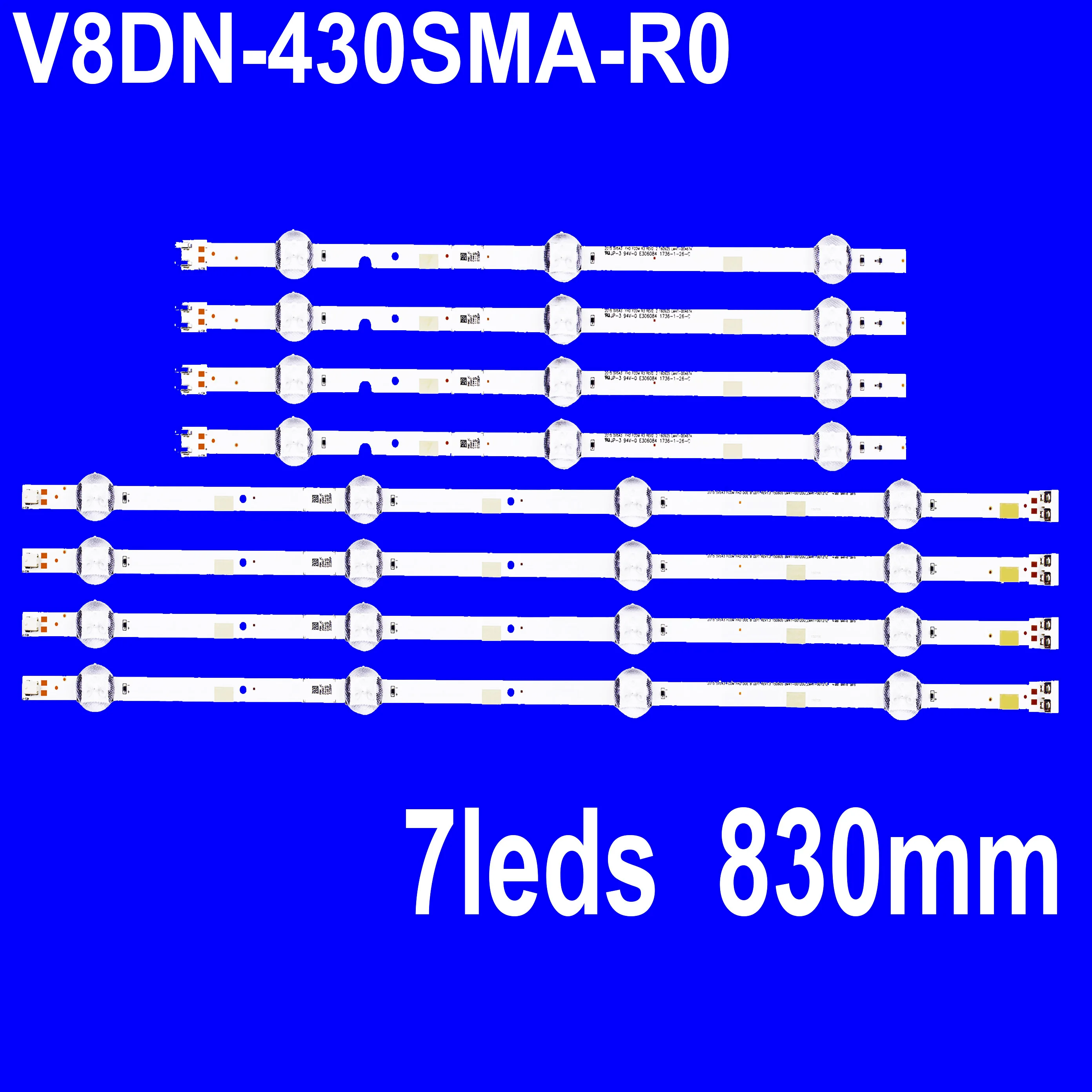 

Светодиодная панель подсветки для V8DN-430SMA-R0 430SMB UN43T5300AK UN43T5300AG UA43N5380 UE43N5300AU UN43J5290AG UE43N5000