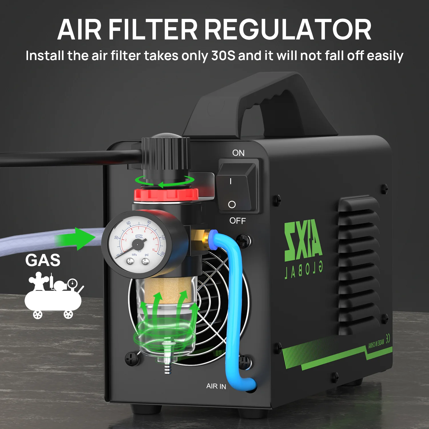 AIXZ Original Cutter 220V Digital Inverter IGBT Cut Plasma Ctutter  Equipment Air Filter Regulator Cutting Machine AIC45II 2T/4T