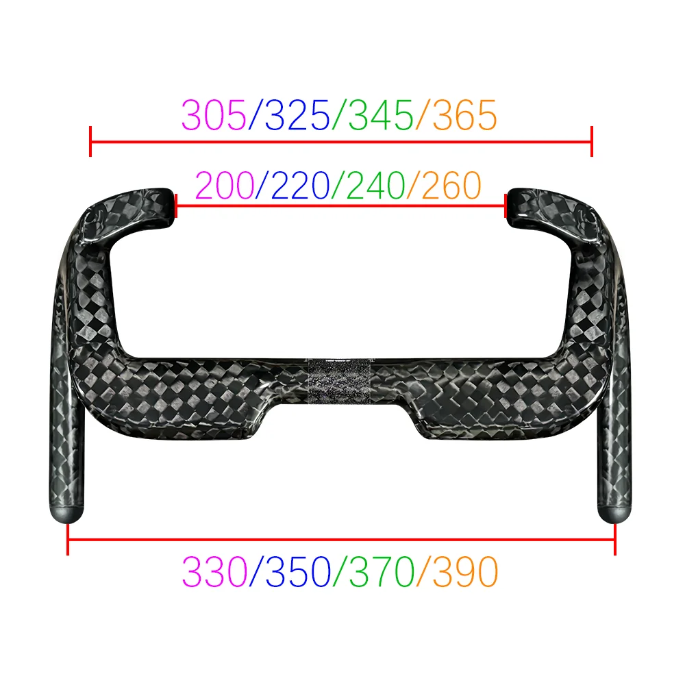 BALUGOE Hochintensiver Carbonfaser-Lenker für Fixed-Gear-Rennräder, TT-Lenker nach UCI-Regulierung 2027 ﻿ – Detail 5