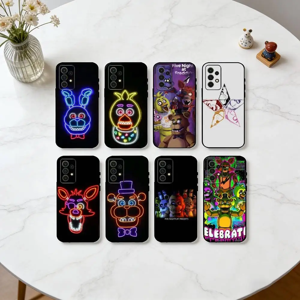Five-Nights-At-Freddys F-Fnaf  Phone Case For Samsung S25,S24,S21,S22,S23,S30,Ultra,S20,Plus,Fe,Lite,Note,10,Black Cover