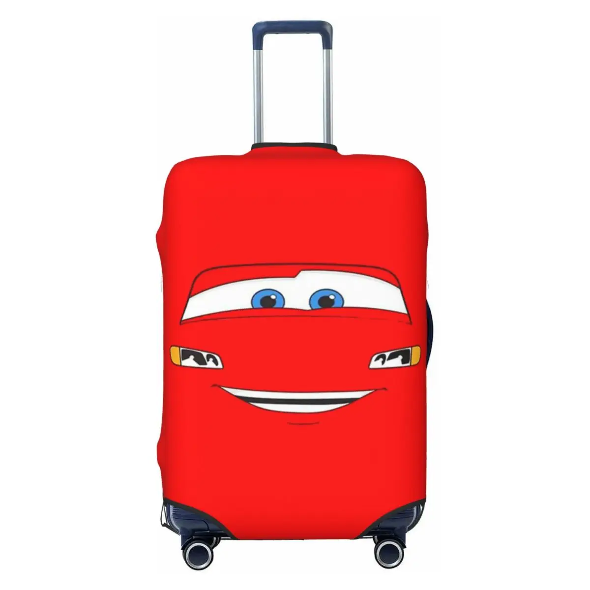

Custom Happy Cars Lightning McQueen Luggage Cover Protector Funny Cartoon Travel Suitcase Covers for 18-32 Inch