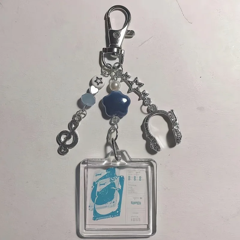 Handmade wave to earth phone charm fish beaded keychain