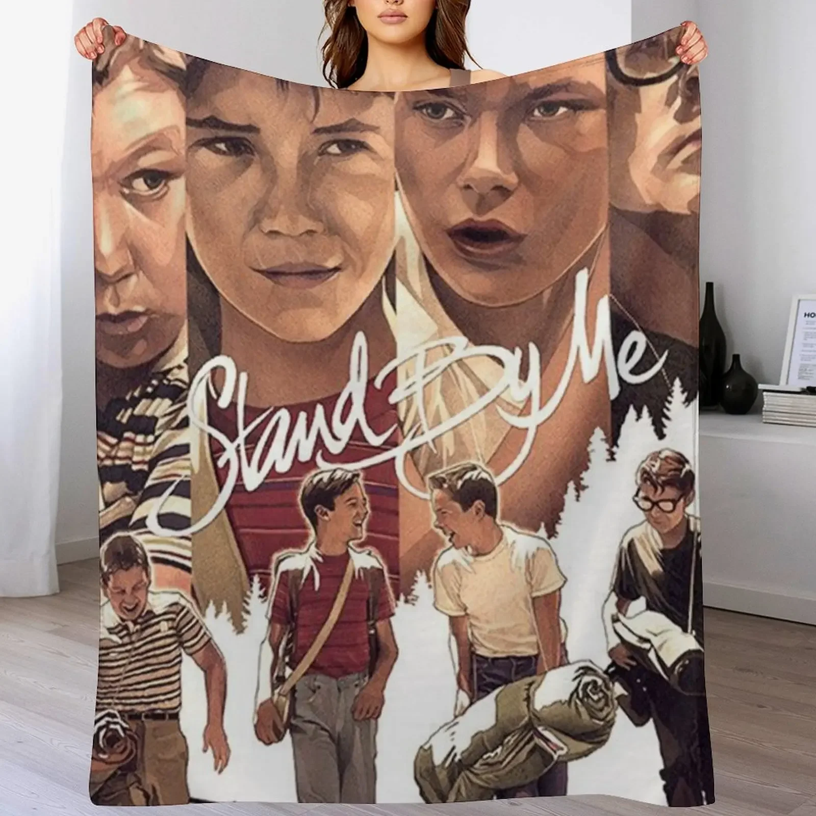 

Stand by Me movie poster Throw Blanket Sofa Quilt Thermal wednesday Sofa Blankets