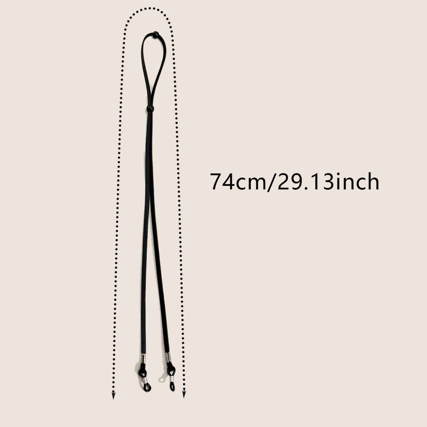 4-Piece Glasses String Holder Strap - Stylish Eyeglass Chain for Securely Holding Glasses Around Neck - Unisex Design