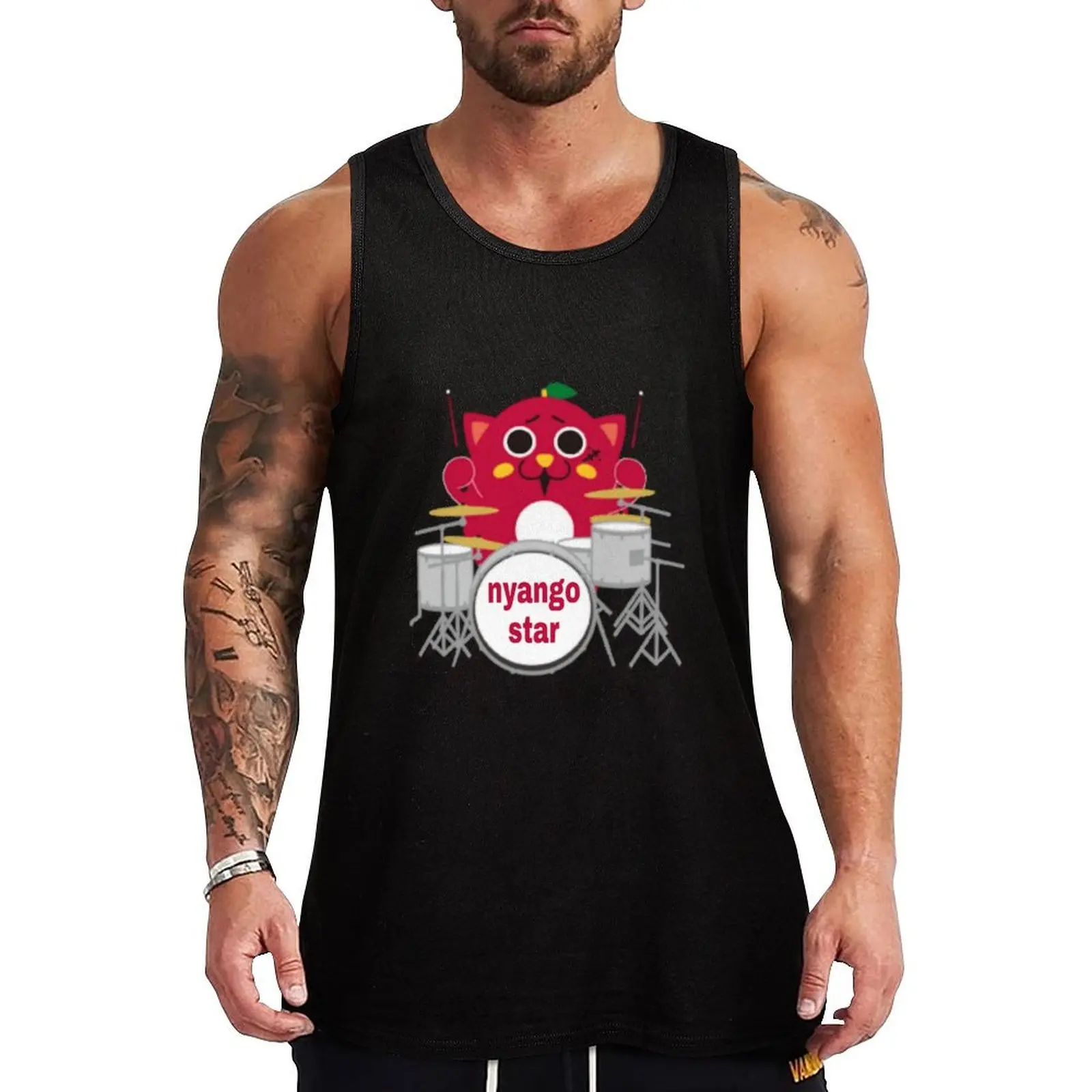 

Nyango Star Tank Top fitness clothing for men men clothings sleeveless shirt man quick-drying t-shirt