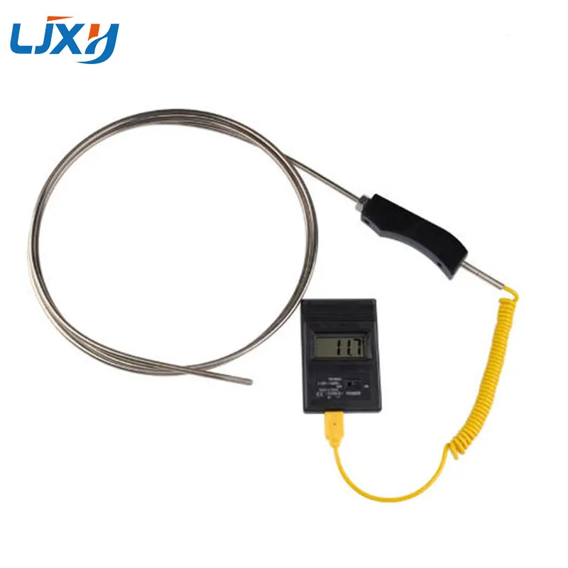 LJXH K-type Thermocouple Handheld Ergonomic Grip Spring Guard Sheath 4/5/6/8mm*500mm Dimensions 0-1100℃
