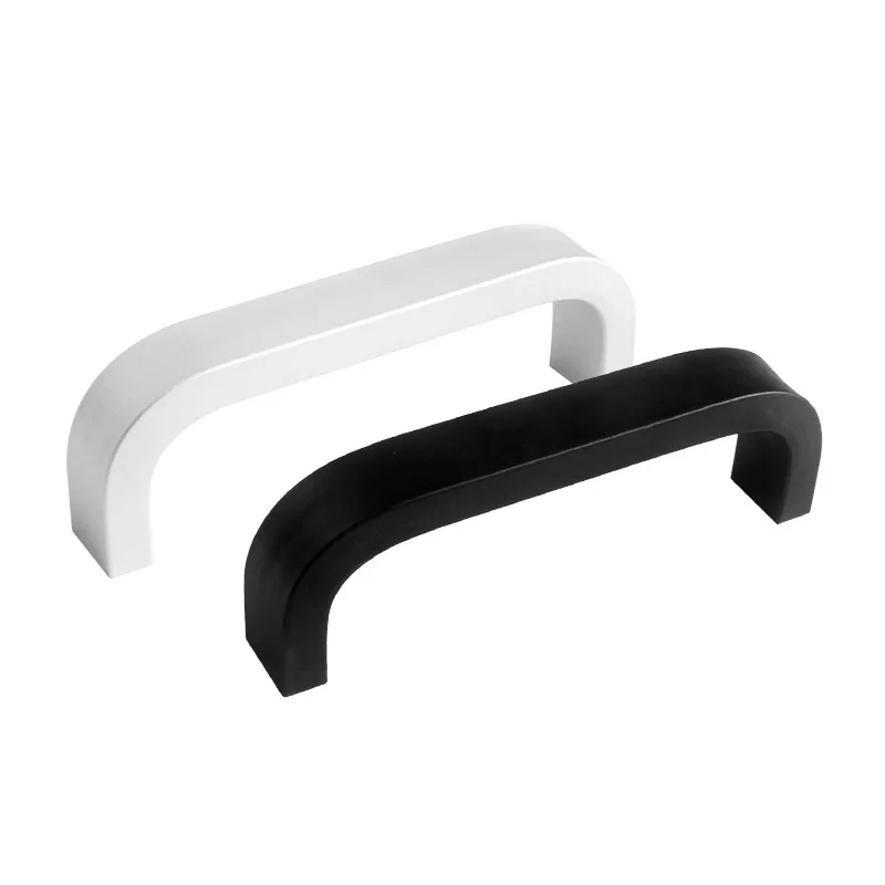 6pcs black Sliver Aluminum alloy Handles Kitchen Door Cabinet Straight Handle Pull Knobs Furniture Hardware