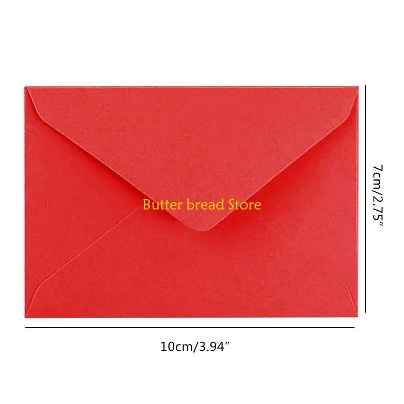 W89C 10 Pieces Colored Mailing Envelope Blank Thank You Cards DIY Envelope for Office Invoices Letters Invitations