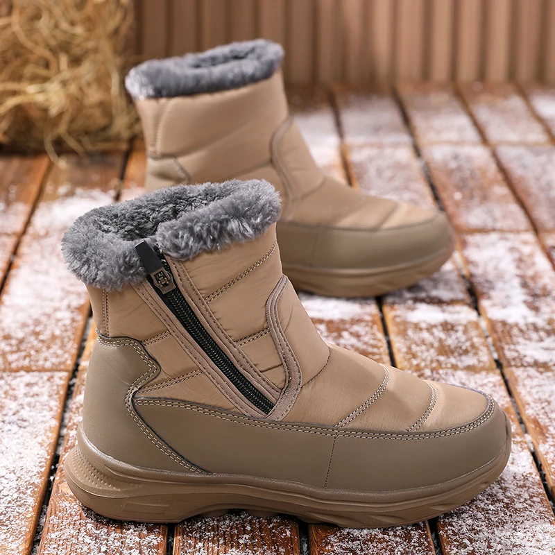 

Women's Snow Boots Fashion Waterproof Non Slip Cotton Boots for Woman Quality Plush Warm Winter Shoes Designer Shoes Botas Mujer