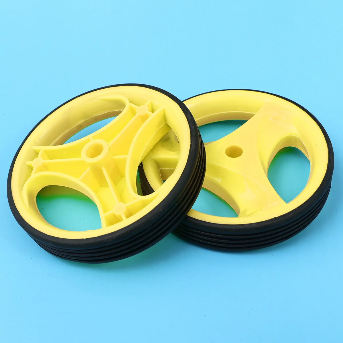 

1 Set Of 12 Inch Yellow Bike Training Wheels Flashing Auxiliary Wheel Durable Mute Balance Cycling Wheels For