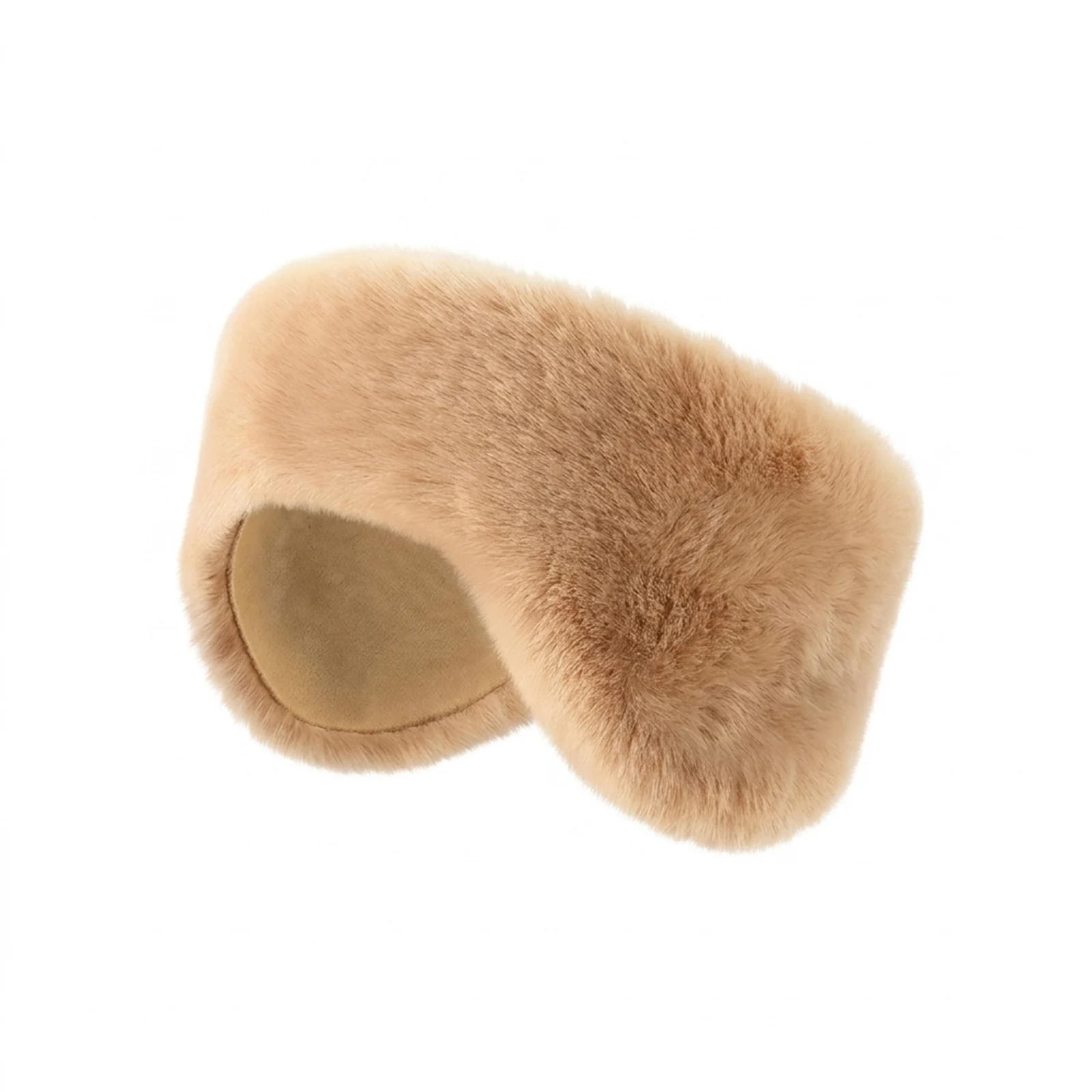 Faux-Rabbit Fur Ear Flap Hat for Winter Outdoor Women Warm Plush Lined Windproof Cap for Skiing Commuting Durable Gear