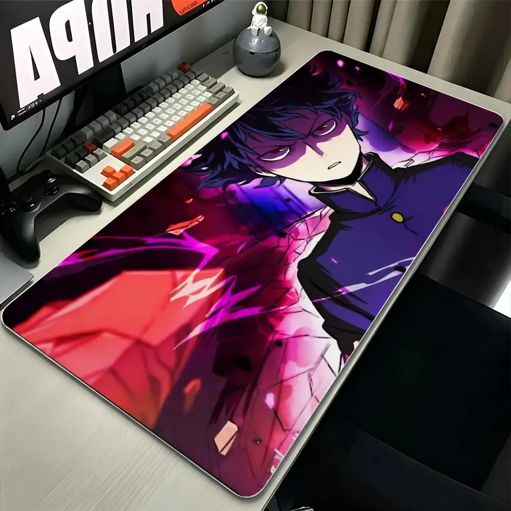 anime Mob Psycho 100 Mouse Pad MousePad Stitched Edge Gaming Anti‑Slip Rubber Base Waterproof Desk Mat For Office Laptop PC