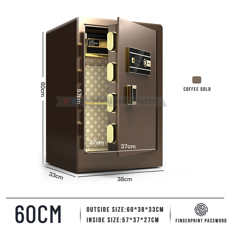 60cm Large Electronic Safe Household Commercial Use Anti-theft All steel Fingerprint Password Intelligent Safe Box
