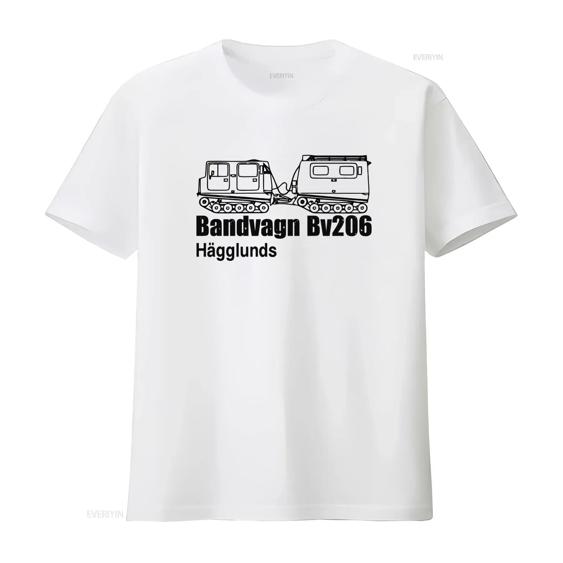 Bandvagn Bv206 Hägglunds Sweden Tanks Transport Swimmer Chains Print T Shirt for  vintage Washed Breathable Stretched Versatile