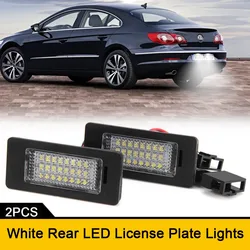 2x Canbus No error LED License Plate lights for Audi A4 A5 8T Q5 8R TT 8J RS5 8T Skoda Fabia MK2 Superb B6 Yeti car styling