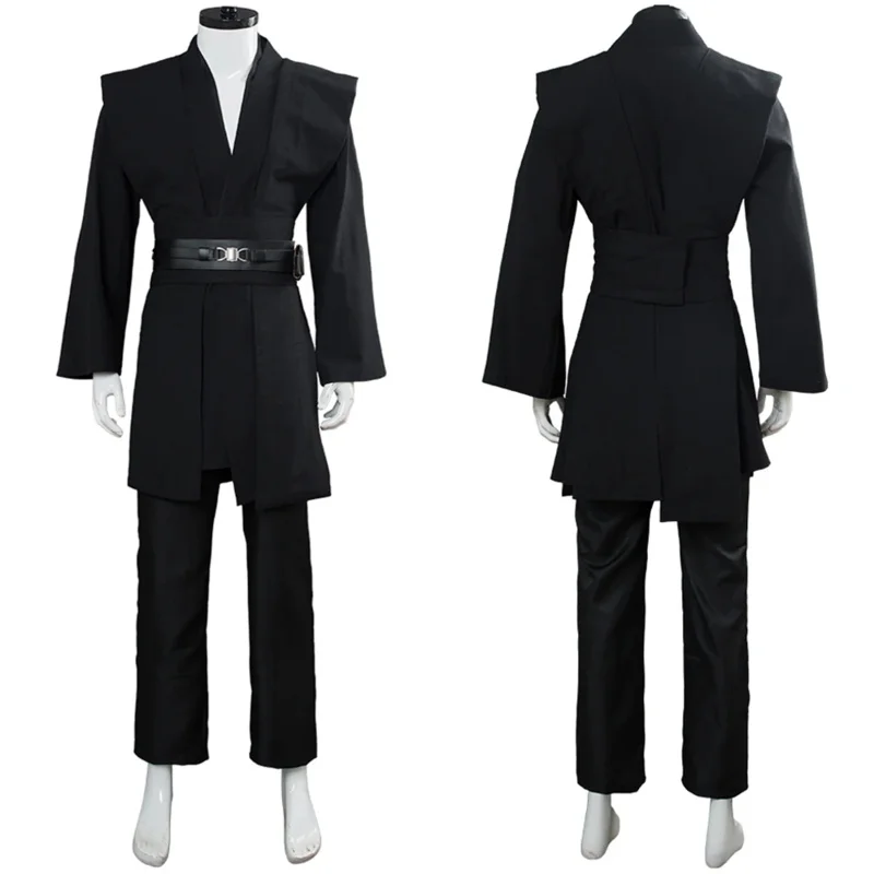 아나킨 오비완 코스프레 판타지아 영화 우주 전투 제다이 코스튬 망토, 성인 남성 판타지, 남성 할로윈 카니발 파티 옷