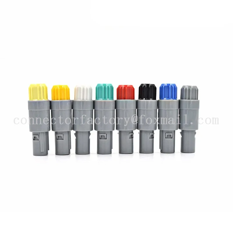 PAG 0° PAA 40° PAB 60° PAC 80° 1P 2 3 4 5 6 7 8 9 10 12 14Pin Medical Plastic Round Push-pull Self-locking Connector Male Plug