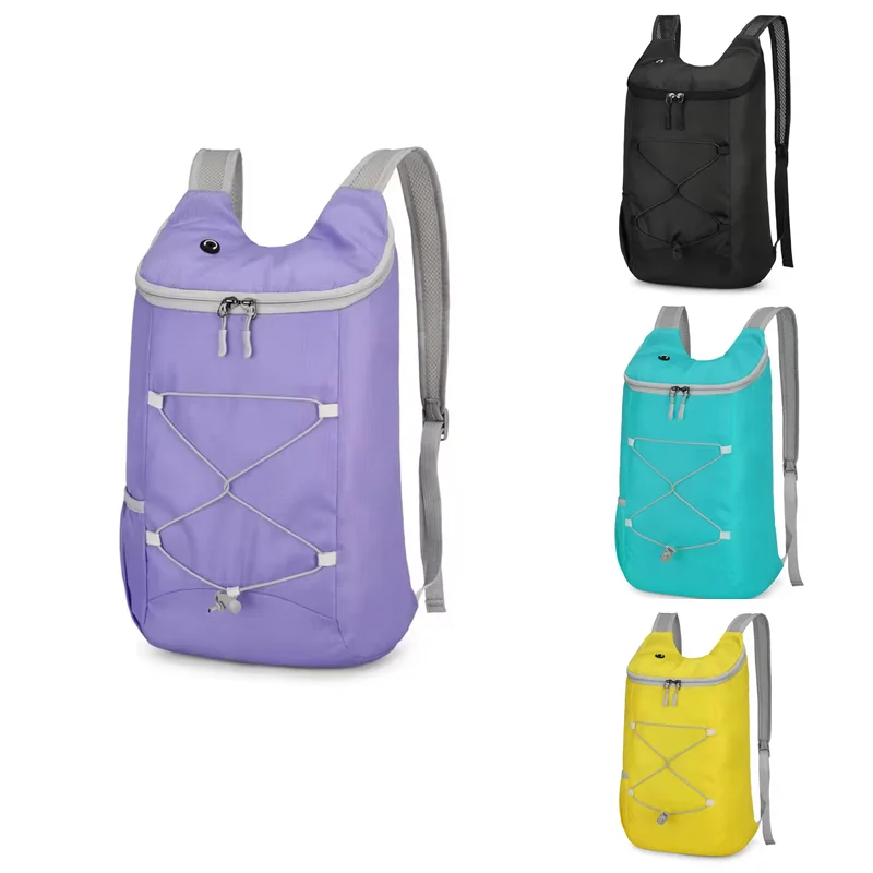 1 Stück Rucksack, faltbar, leicht, Nylon, wasserabweisend, kompakt, langlebig, großes Fassungsvermögen, Unisex, Outdoor-Sport, Wandern, Reisen
