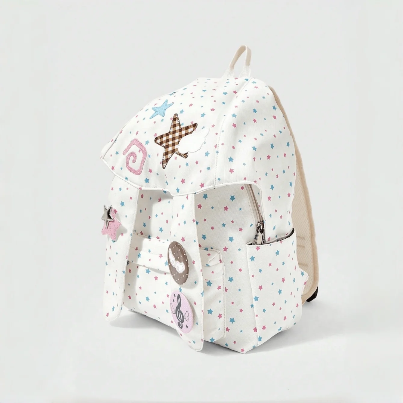 Ransel bergaya preppy sederhan - Embroidery Simple ulasan dan harga