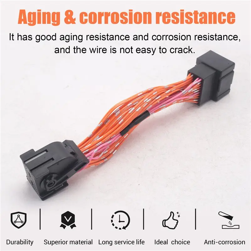 ABXN-MQB49 5C Cable Short Circuit Wire For All Key Lost Smart Key With 1-16 Pin OBD2 Adapter For A3 Q3 For TIGUAN L/Passat