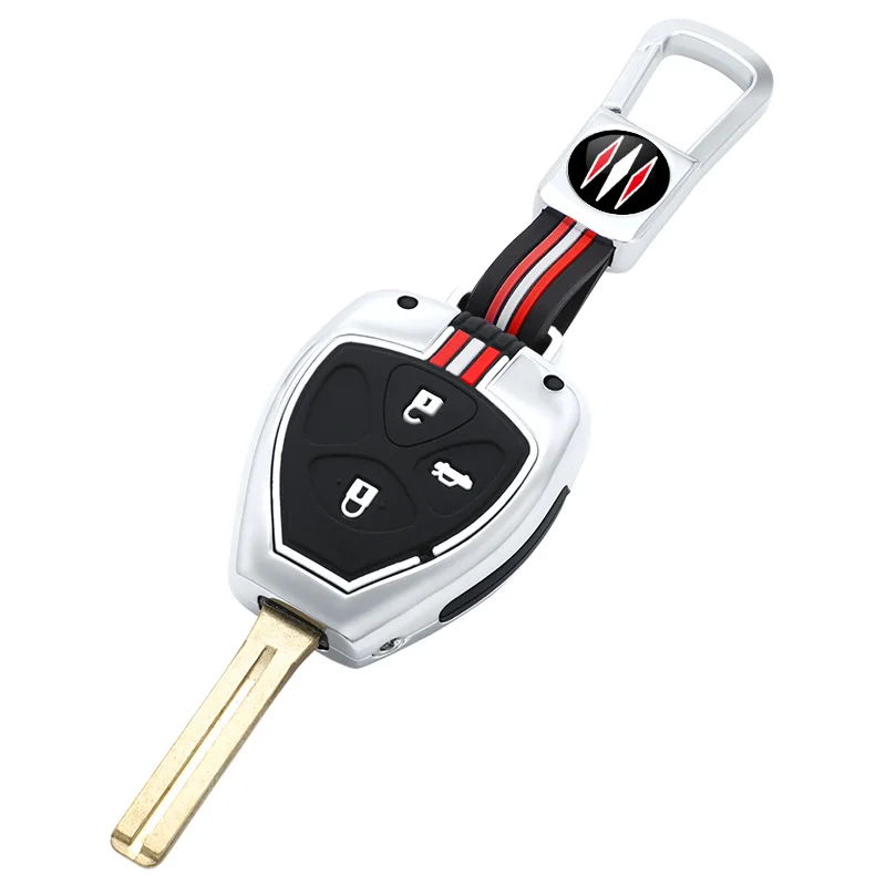 2 3 4 butelki Metalowa obudowa kluczyka samochodowego ze stopu cynku do Toyota Corolla Camry Reiz RAV4 Crown Yaris Avalon Venza Matrix Blank — zdjęcie 2
