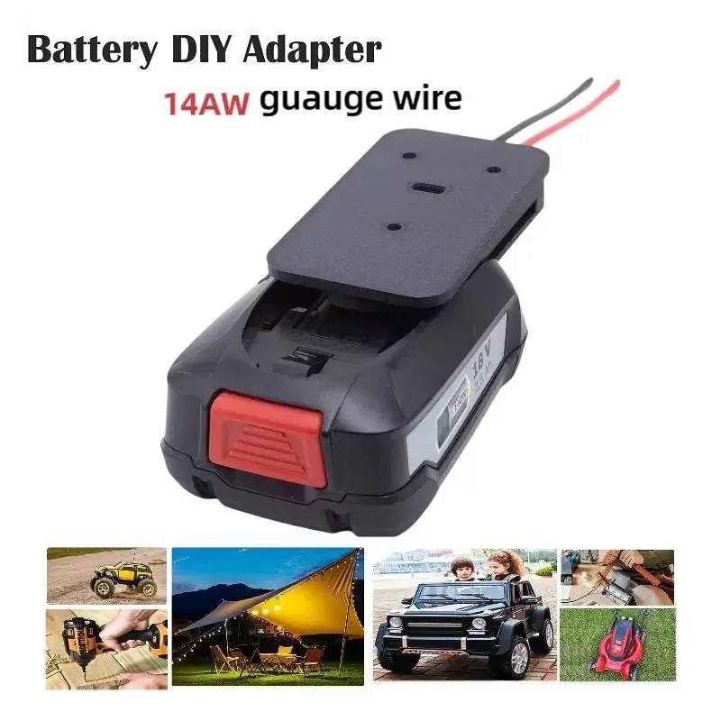 para Bosch 18v Bateria Adaptador de Roda Energia Conversor 14awg Conector para Faça Você Mesmo Carro Controle Remoto Brinquedo Robôs Caminhões Controle Remoto