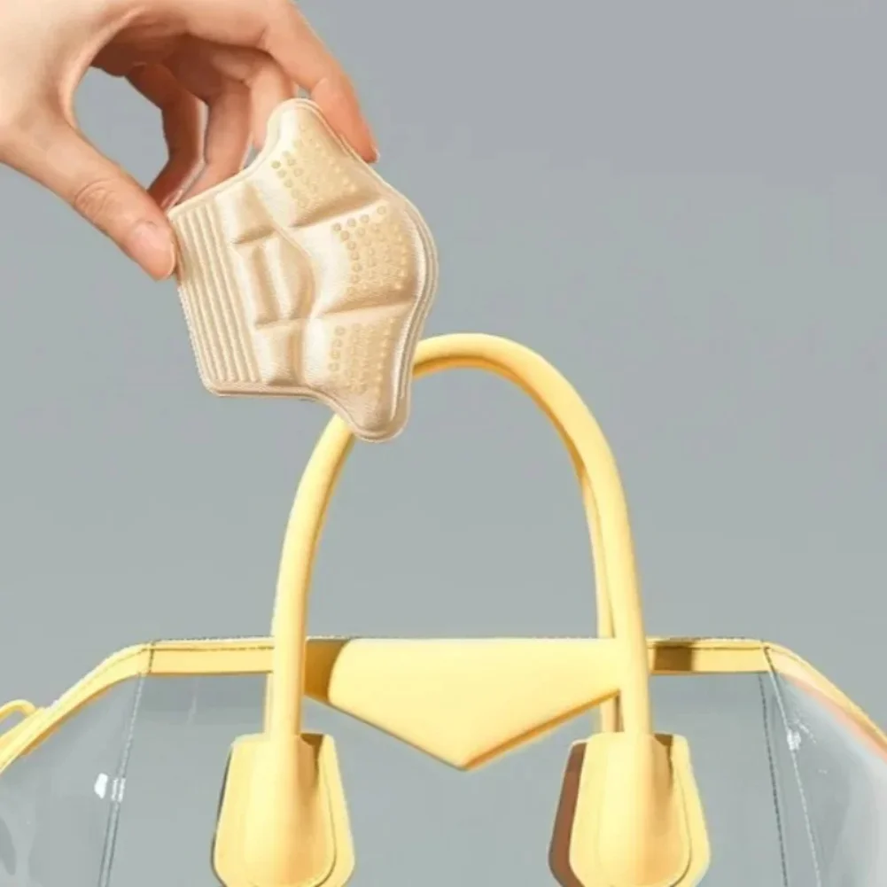 5D Antiwear Heel Pad Sneakers High Heels Rear Anti Fall Insole Self Adhesive Shoe Pads Anti Slip Heel Sticker Soft Foam Cushion