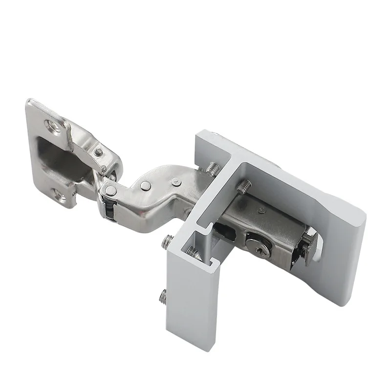 Hidden swing door cabinet folding guide rail telescopic side mounted inverted plug-in butterfly door slide rail hardware