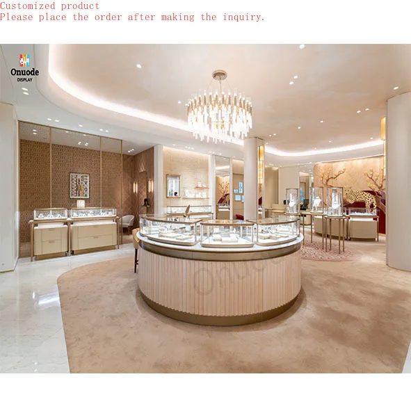 

Custom.Complete Jewelry Store Design with Custom Showcase Furniture for Shopping Mall Jewelry Brand Shops Jewelry Shop Design