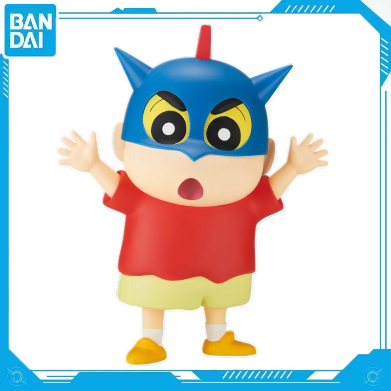 Bandai Genuine Anime Crayon Shin-chan Nohara Shinnosuke  VIMATES Dynamic Superman PVC 18cm Figure Model Toy Gift Collection