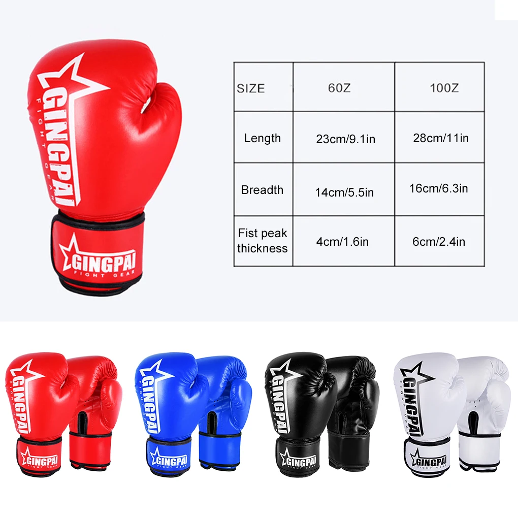 Boxing Gloves for Men Women PU Karate Kickboxing Muay Thai Guantes De Boxeo Free Fight MMA Sanda Training Adults Kids Equipment