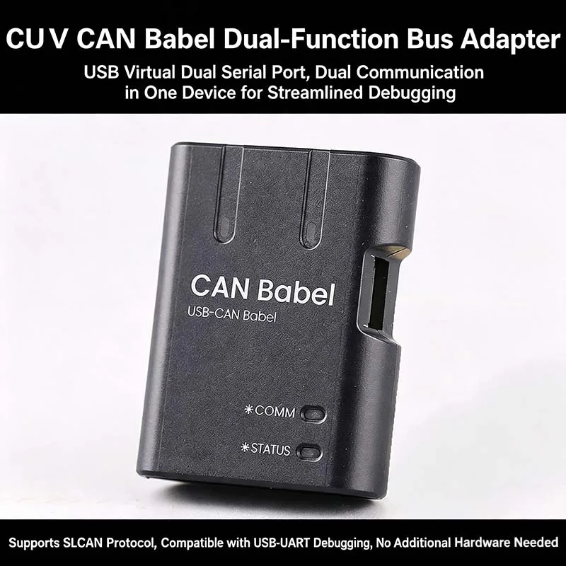 CUAV CAN Babel Dual-Function USB Bus Converter, CAN and UART Communication, Compatible with SLCAN Protocol
