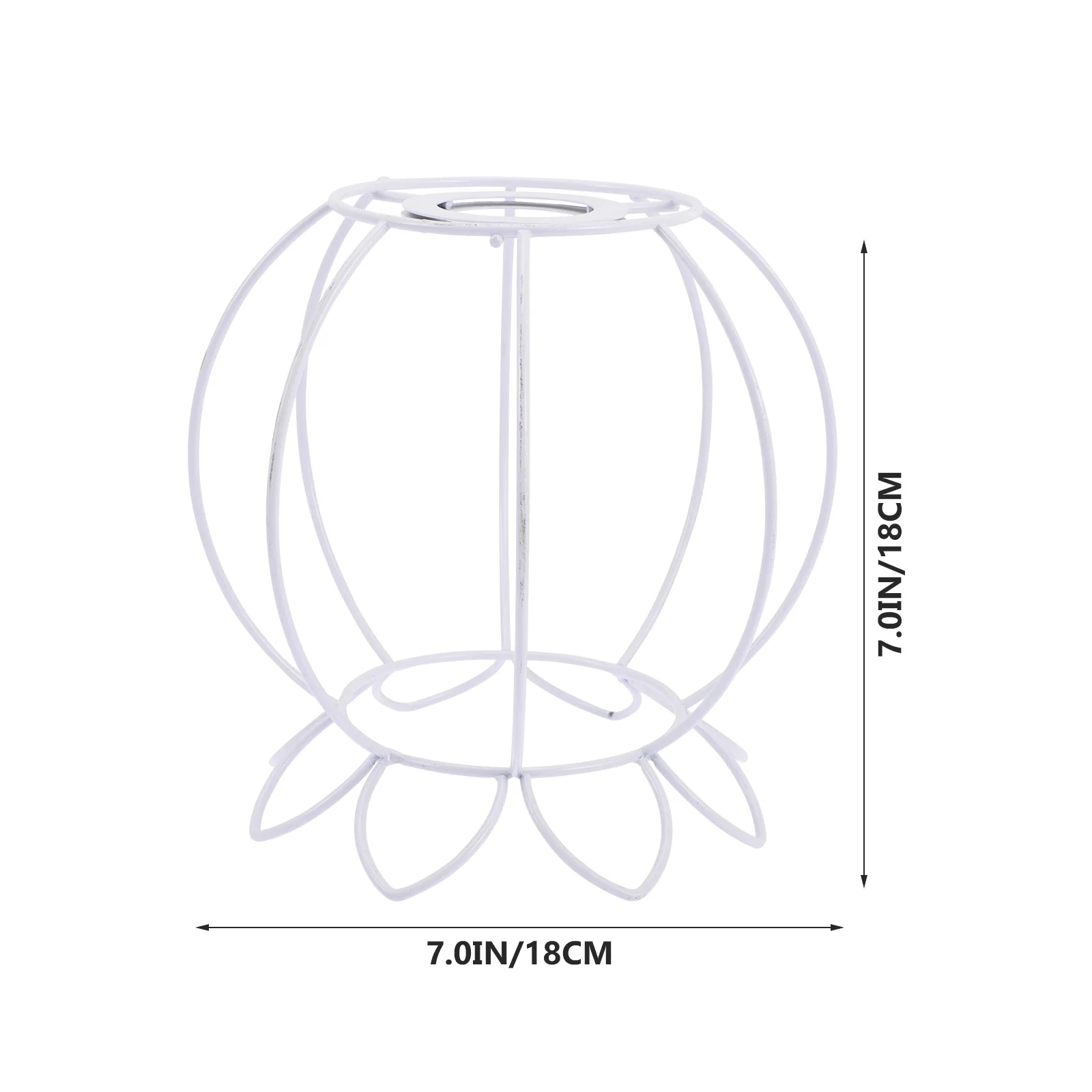 

E27 Lampshade Frame Cage Guard for DIY Chandelier Pendant Light Ring Lamp Shade Lampshade Frames Wire Lamp Cover