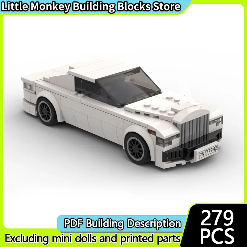 

Модель скоростного гоночного автомобиля MOC, строительные кирпичи, ультра-роскошный седан, модульная технология, детские праздничные подарки, сборка игрушек, костюм