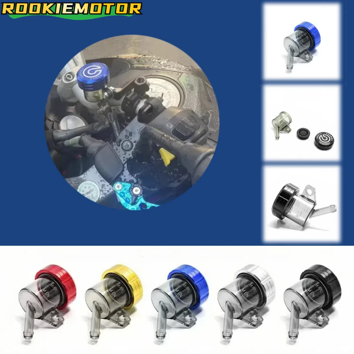 

Modified Universal CNC Aluminum Brake Oil Cup Brake Motorcycle Fluid Tank Brake Fluid Reservoir