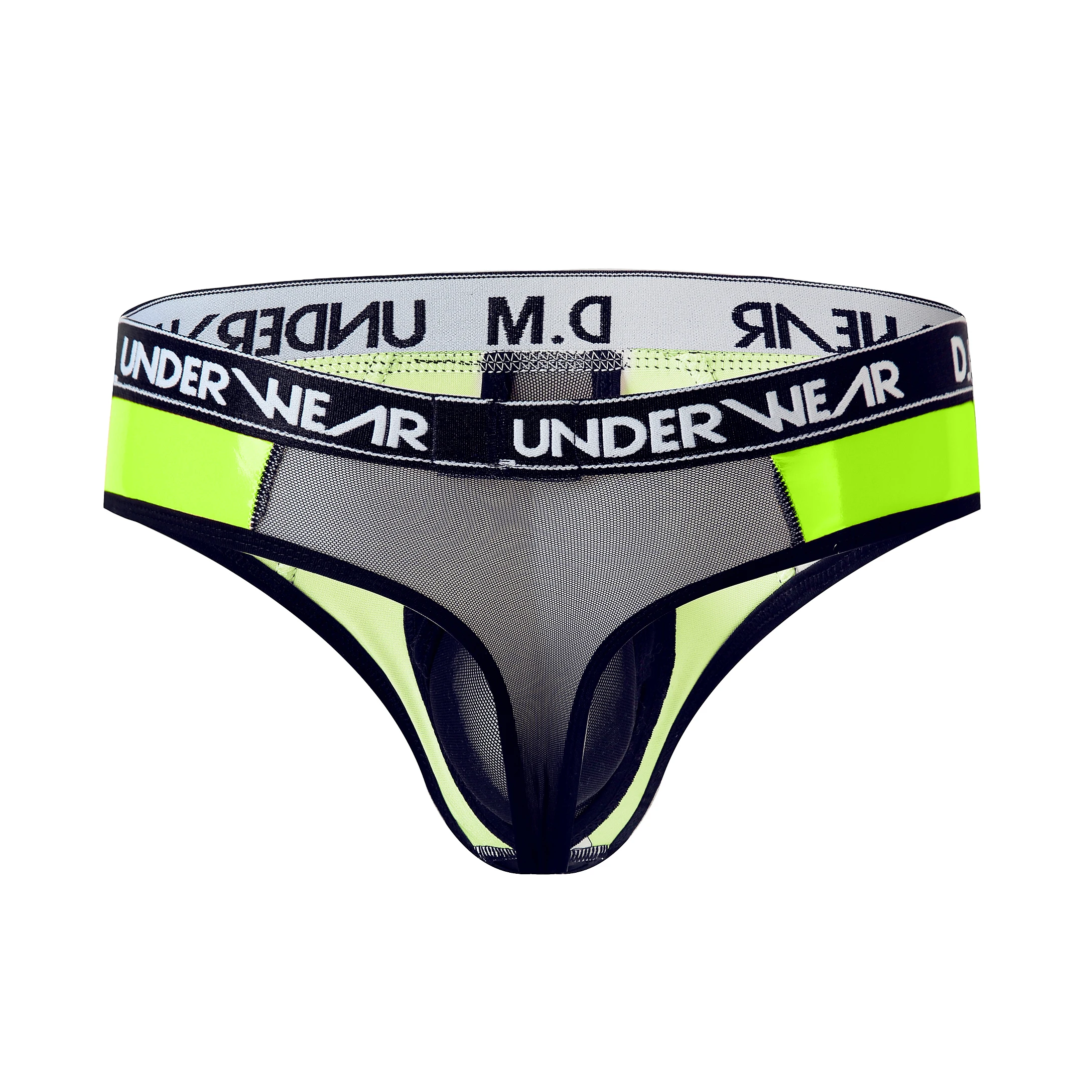 Men\'s Underwear Gay Green Purple Black Thongs Men Underpants Breathable Sexy Letter Low-Rise Jockstrap
