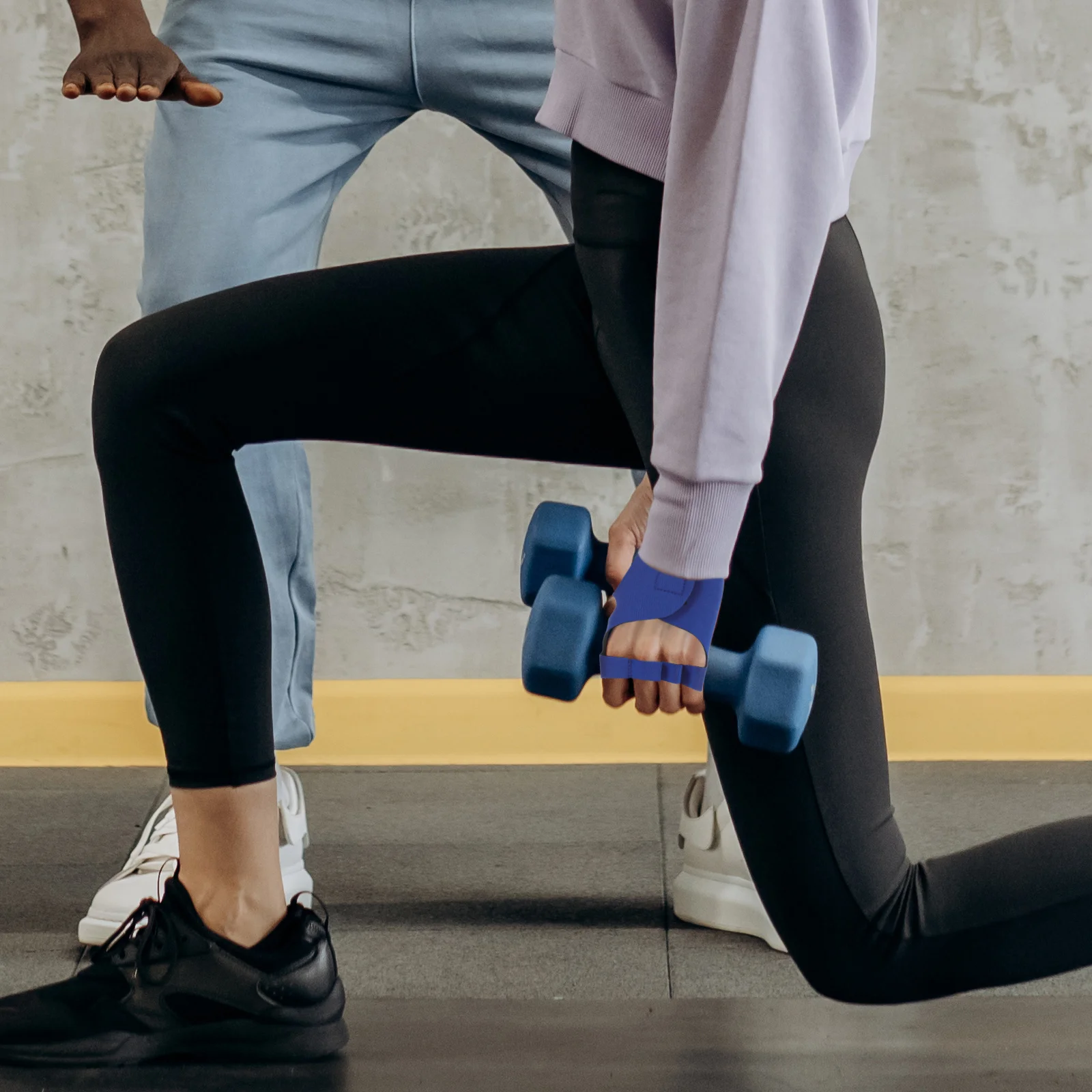 

1pcs 1 Pair Weightlifting Gloves With Non-Slip Palm Pads Grip Protection For Gym Training Barbell Lifting Wrist Support Fitness