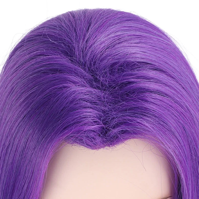 Rumi Wigs Movie KPop Demon Hunter Cosplay Wig Adult Purple Long Loose Hair Women Halloween Party Performance Props Length 60cm