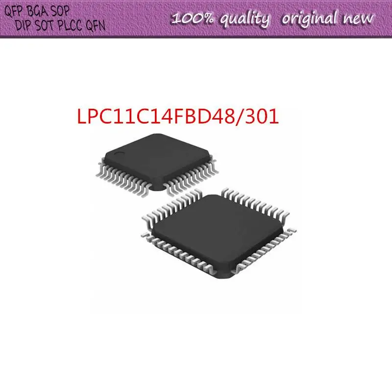 NEW     2PCS/LOT   LPC11C14FBD48/301 LPC11C14 LPC11C14FBD LPC11C14FBD48   LQFP-48