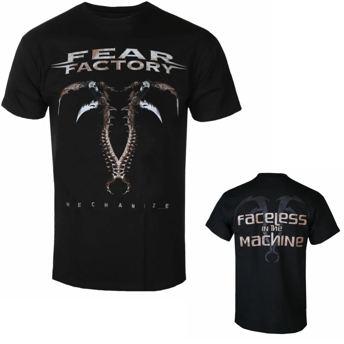 Y2k Fear Factory Graphic Cotton T-shirt Unisex Summer Short Sleeve Fashion Brand Tee Luxury Casual Vintage Tees