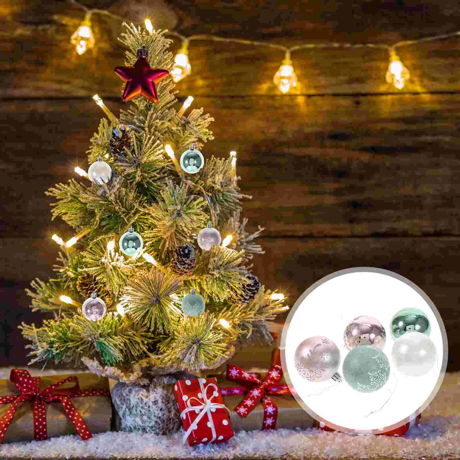 

30 Pcs Christmas Ball Decoration Outdoor Ornaments Color Pendant Xmas Decorations