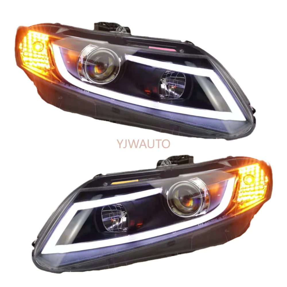 LED Headlights for Honda Civic 2012~2015 Car Headlamp Assembly with Day Running Light Car Lights