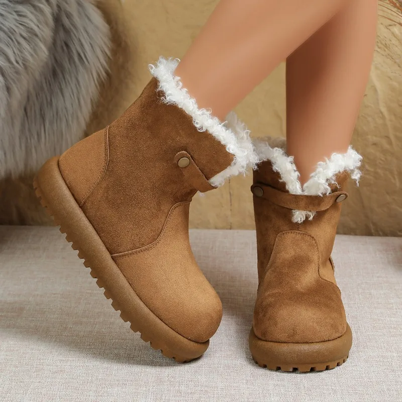 Wholesale/Retail High Quality Women's Classic Snow Boots Real Leather Natural Fur Winter Boots Womens Warm Shoes