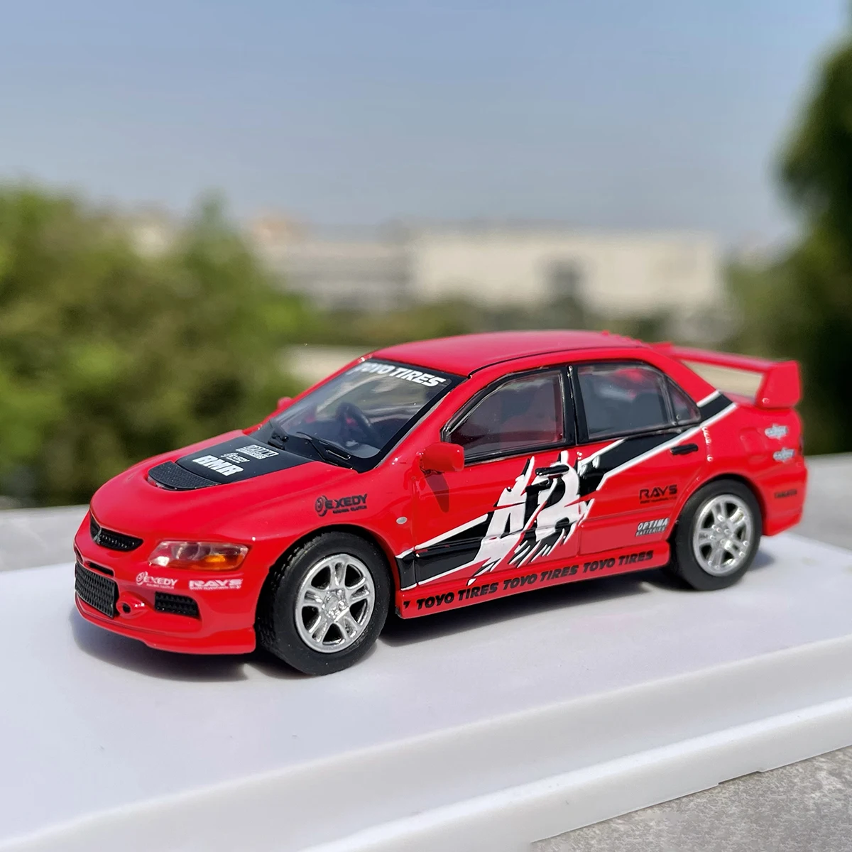 

JDM 1:64 Scale Diecast Alloy Blue Mitsubishi Lancer EVO Toys Cars Model Classics Adult Gifts Collection Souvenir Static Display