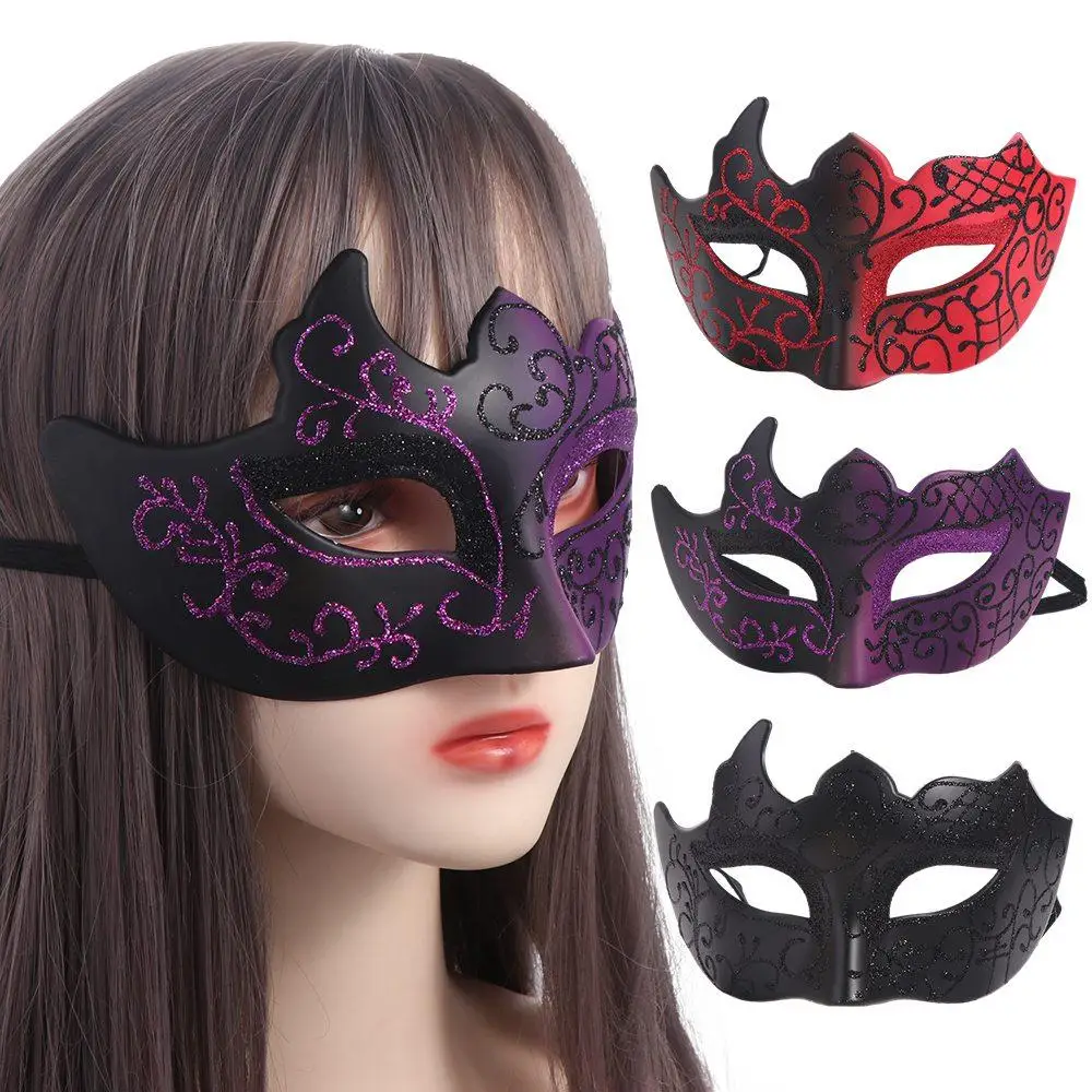 Maschera The Phantom Dancer Maschera Mezza maschera Forniture per feste di ballo Maschera di Venezia Maschere di Halloween Puntelli cosplay per feste Maschera glitterata