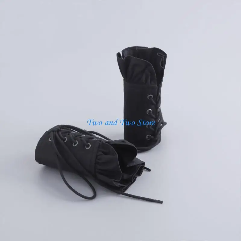 HX6F Wrist Cuffs and Neckpiece Wrinkle Design For Students Professionals